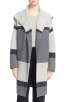 Vince Colorblock Wool & Cashmere Knit Car Coat