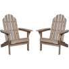 Twin Pack Fir Wood Adirondack Chairs