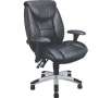 Sealy Leather Multi-Function Managers Chair, Black