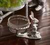 Pottery Barn Farmer Bunny Snack Bowl (Polished Nickel)