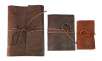 Custom Genuine Rustic Leather-Bound Mini Journal or Ring Binder Journal from Monogram Online