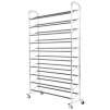 50-Pair Free Standing 10-Tier Metal Shoe Rack