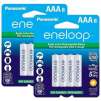 16 Panasonic AAA Eneloop rechargeable batteries 2100 Cycle Ni-MH Pre-Charged $20, More