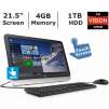 HP M9Z57AA#ABA 21.5" All-in-One: AMD A6-6310 1.8GHz, 4GB Memory, 1TB HDD, Windows 10 Home