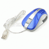 3-Button USB Optical Scroll Mouse with Fan, Blue