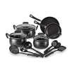 Essential Home 14 Piece Carbon Steel Nonstick Cookware Set