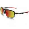 Oakley Triggerman OO9266-10 Mens Black Ink Crystal Frame Ruby Iridium Lens Sunglasses