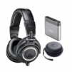 Audio-Technica ATH-M50x Headphones + Slappa Case + FiiO A1 Amp