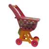 Just Like Home Shopping Cart with 20 Food Boxes - Pink/Orange