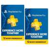 [2 Pack] Sony PlayStation Plus PSN 12 Month Card