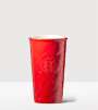 Starbucks - Up to 40% Off Holiday Drinkware: Red Quilted Double Wall Traveler adorned with Swarovski crystals for $27