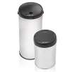 Modernhome - Stainless Steel Motion Activated Trashcan Set, Pack of 2