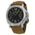 Panerai Luminor Marina Black Dial Tan Leather Men