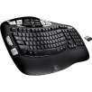 Logitech K350 Curved Full-Size Wireless Keyboard, Black (920-001996)