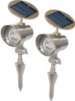 Nature Power LED Solar Floodlights 2 Pk., 16 LEDs Ea., Pewter Finish
