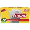 Glad Tall Kitchen Quick-Tie Trash Bags, 13 Gallon, 200 Count