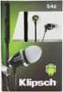Klipsch Image S4A II In-Ear Enhanced Bass Noise-Isolating Headphones