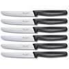 Victorinox Swiss Cutlery 6-Piece 4-1/2-Inch Wavy Edge with Round Tip Steak Knife Set