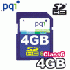 PQI 4GB Secure Digital High Capacity (SDHC) Class 6 Memory Card