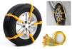 [10-Piece] Adjustable Automotive Snow Chains for Two Tires
