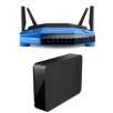 Linksys AC1900 Dual-Band 802.11ac Wireless Gigabit Ethernet Router + Buffalo DriveStation USB 3.0 External Hard Drive