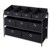 Bintopia Deluxe Storage Rack with Fabric Bins (Assorted Colors)
