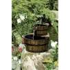 Northern Tool 2-Tiered Wood Barrel Fountain,