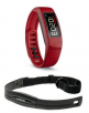 Garmin Vivofit 2 Bluetooth Fitness Band Bundle with Heart Rate Monitor (Red)