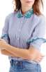 J.CREW Perfect Eyelet Trim Stripe Shirt