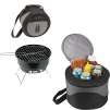 Koolulu 2-in-1 Cooler Tote & 10" Charcoal BBQ