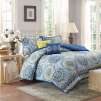 Home Essence Taza Full/Queen 5-Piece Comforter Set in Blue