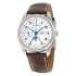 Longines Masters Automatic Chronograph White Dial Brown Leather Men