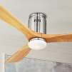 52" Possini Euro Design Admiralty Brushed Nickel Ceiling Fan