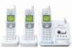 AT&T 5.8GHz Analog 3 Handset with Digital Answering System - White