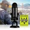 Blue Yeti Blackout Edition USB Microphone + Watch Dogs 2 (PC Download)