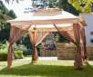 Wilson & Fisher Tan Pop Up Canopy with Netting, (11