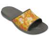 Crocs Unisex Classic Tropical Graphics Slides in Smoke