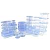 Ley Lahs Store N Stack 80-Piece Container Set in Blue/Clear