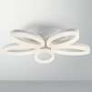 Possini Euro Bloom 21.5" LED Ceiling Light in White