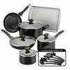 15-Piece Farberware Nonstick Aluminum Cookware Set