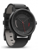 Garmin Vivomove Classic Activity Tracker - Black with Leather Band (010-01597-12)