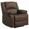 Parker Microfiber Recliner in Chocolate