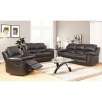 Terranova Top-Grain Leather Reclining Sofa, Loveseat and Armchair Set