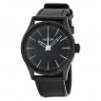 Nixon Sentry 38 Black Dial Black Leather Men