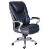 Serta Smart Layers Hensley Executive Big & Tall Chair in Black/Silver or Roasted Chestnut/Satin Nick