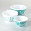 Pyrex Vintage Charm Mixing Bowl 3-Piece Set in Aqua
