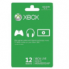 12-Month Xbox Live Gold Membership Card