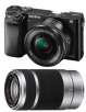 Sony Alpha A6000 Mirrorless Camera w/ 16-50mm + 55-210mm Power Zoom Lenses $697.99, More