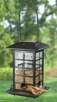 Solar Lighted Birdfeeder, Granite Finish