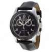 TISSOT V8 Chronograph Black Dial Black Leather Men